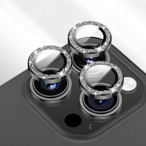 아이폰15 프로 맥스 플러스 전용 크리스탈 큐빅 카메라렌즈 강화유리 보호필름